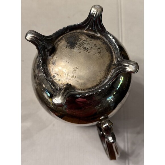 Vintage WM Roger’s 817 Silver plated Footed Water Pitcher W/ Ice Guard Great - Picture 6 of 8